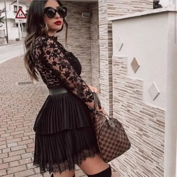 boho lace cap sleeve wedding dress Boho Chiffon Lace Wedding Dress with Cap Sleeves – JoJo Bridal Shop main image 1